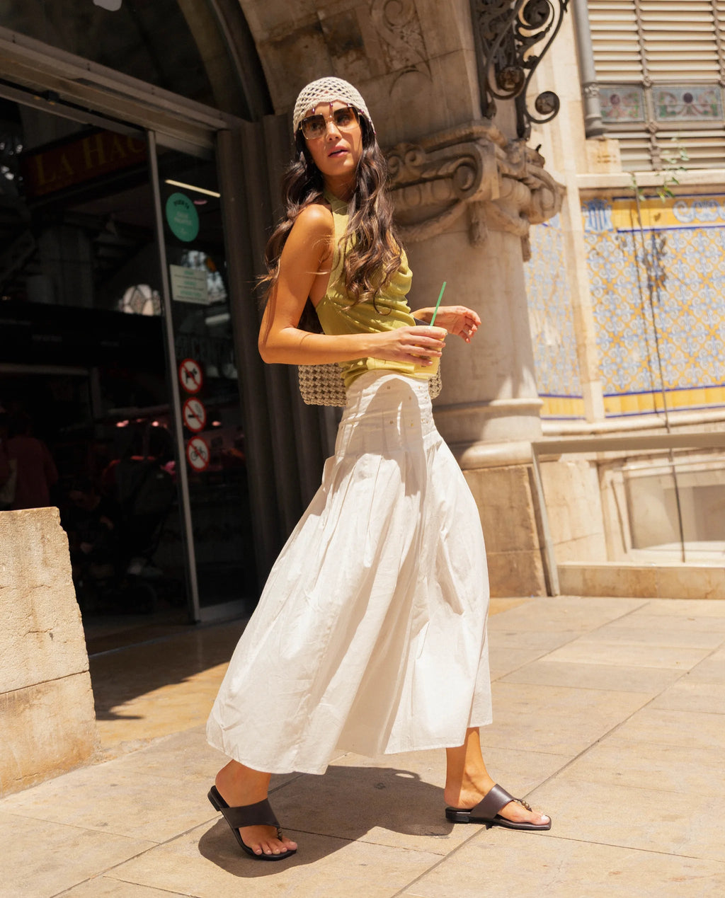 FALDA BURNT BLUSH · BLANCO