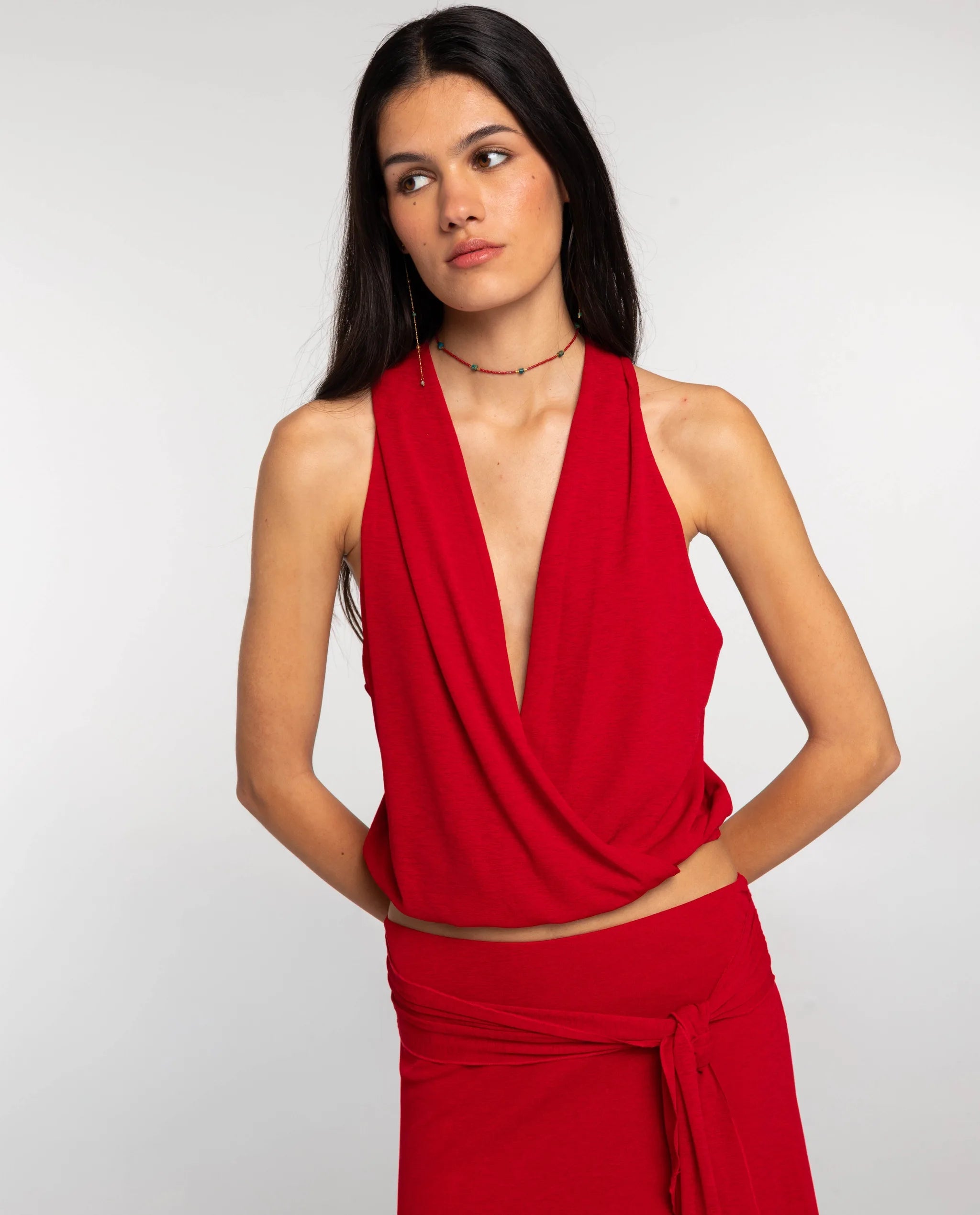 TOP MARETTA · ROJO